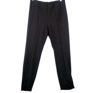 Rag & Bone Simone Snap Black Pant Ankle Slim Cropped Back Zip Size 6 USA